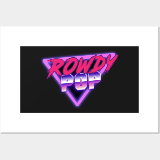 RowdyPOP Retro 80's LOGO Posters and Art